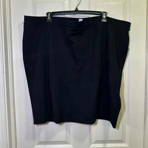 Old Navy Stretch Pull On Pencil Skirt Plus Size 4X Black Business Casual Work